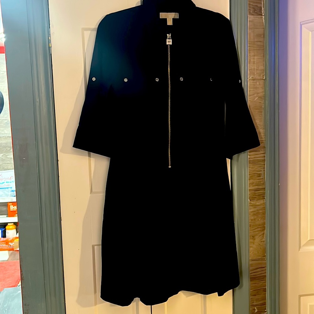 MICHAEL Michael Kors Half-Zip Shirt Dress